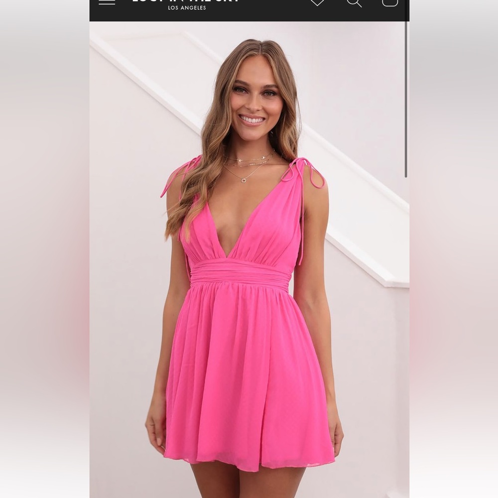 Lucy in the Sky Pink Mini Dress